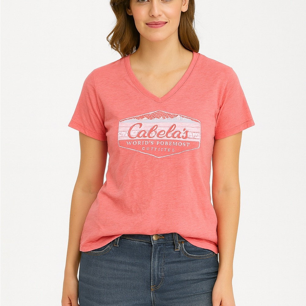 Cabela's Size Small Pink T-Shirt